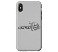 DOGE MOTOSEGA DIPARTIMENTO DELL'EFFICIENZA DEL GOVERNO AFUERA Custodia per iPhone X/XS