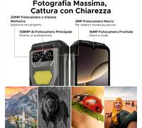 DOOGEE V Max S Smartphone Rugged 5G, 8+256GB, 22000 mAh, luce da campeggio fino a 1200 lumen, IP68, IP69K, MIL-STD810H, Oro