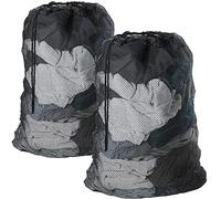 DoGeek Sacchetto di Lavaggio Sacche per Lavatrice Borse di Lavaggio Sacco Salvabucato della Biancheria Colore Separazione, Maglia con Zip Lavare Borse (Nero)