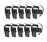 DogePro 10 Rotoli da Etichette DK-22205 62mm X 30.48m continuo | Compatibili per Brother P-Touch QL1000 1050 1060