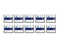 Dogfish 10Pack 1GB Compact Flash Card Scheda di Memoria Industriale CF Tipo I ad Alte Prestazioni FAT16 per Apparecchiature Industriali e Fotocamere Digitali Vintage