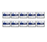 Dogfish 10Pack 256MB Compact Flash Card Scheda di Memoria Industriale CF Tipo I ad Alte Prestazioni FAT16 per Apparecchiature Industriali e Fotocamere Digitali Vintage
