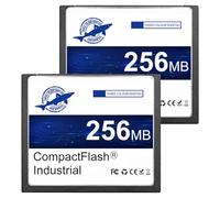 Dogfish 2Pack 256MB Compact Flash Card Scheda di Memoria Industriale CF Tipo I ad Alte Prestazioni FAT16 per Apparecchiature Industriali e Fotocamere Digitali Vintage