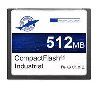 Dogfish 512MB Compact Flash Card Scheda di Memoria Industriale CF Tipo I ad Alte Prestazioni FAT16 per Apparecchiature Industriali e Fotocamere Digitali Vintage