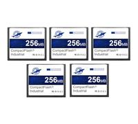 Dogfish 5Pack 256MB Compact Flash Card Scheda di Memoria Industriale CF Tipo I ad Alte Prestazioni FAT16 per Apparecchiature Industriali e Fotocamere Digitali Vintage