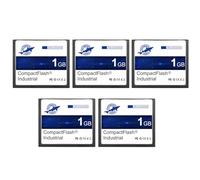Dogfish Compact Flash Card 1GB 5Pack Scheda di Memoria Industriale CF Tipo I ad Alte Prestazioni FAT16 per Apparecchiature Industriali e Fotocamere Digitali Vintage
