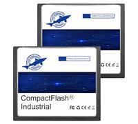 Dogfish Compact Flash Card 2GB 2Pack Scheda di Memoria Industriale CF Tipo I ad Alte Prestazioni FAT16 per Apparecchiature Industriali e Fotocamere Digitali Vintage