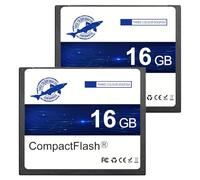 Dogfish Compact Flash Scheda di Memoria 16GB 2PACK 400X, CF Card Tipo I per Fotocamera Digitale, DSLR e Fotografia Professionale