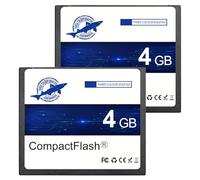 Dogfish Compact Flash Scheda di Memoria 4GB 2PACK 133X, CF Card Tipo I per Fotocamera Digitale, DSLR e Fotografia Professionale