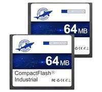 Dogfish Compact Flash Scheda di Memoria 64MB 2PACK, Industriale CF Card Tipo I per Attrezzature Industriali, Macchine CNC, Sistemi Embedded e Vecchie Fotocamere