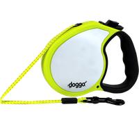 Doggo Guinzaglio Retrattile per Cani, Giallo Neon S (4 m) - 1 pz.