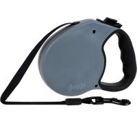Doggo Guinzaglio Retrattile per Cani, Grigio S (4 m) - 1 pz.