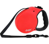 Doggo Guinzaglio Retrattile per Cani, Rosso, S (4 m) - 1 pz.