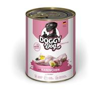 DOGGY Dog Paté Coniglio Sensitive, 6 x 800 g, cibo umido per cani, senza cereali, con olio di salmone e cozze con labbra verdi, alimento completo particolarmente ben tollerato, Made in Germany