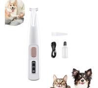 Doggykings 3 in 1 Electric Dog Trimmer, Doggy Kings Trimmer, Low Noise Rechargeable Waterproof with Led Light, Pet Shaver for Paws Eyes Ears Face Rump (F5White)