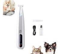 Doggykings 3 in 1 Electric Dog Trimmer, Doggy Kings Trimmer, Low Noise Rechargeable Waterproof with Led Light, Pet Shaver for Paws Eyes Ears Face Rump (F11 2 Speeds)