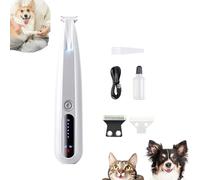 Doggykings 3 in 1 Electric Dog Trimmer, Doggy Kings Trimmer, Low Noise Rechargeable Waterproof with Led Light, Pet Shaver for Paws Eyes Ears Face Rump (F11 2 Speeds+ Replacement)
