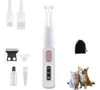 Doggykings - Rasoio elettrico 3 in 1 per cani, Pawfectheaven, ricaricabile, impermeabile, con luce LED, a basso rumore, per tagliare i peli di cane intorno a zampe, occhi, orecchie, viso, groppe (1