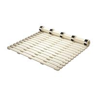 Doghe di supporto per letto, portatile, pieghevole, in legno, 150 x 190 cm, per letto singolo/matrimoniale/queen/king size, posizionamento a terra, supporto per materasso a doghe arrotolabili