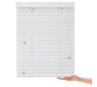 Doghe in legno veneziano Bli 50 mm orizzontali per finestra interna per soggiorno, camera da letto e bagno marrone/nero Dimensioni: 90 x 130 cm, 95 x 175 cm, 135 x 220 cm, 155 x 175 cm