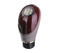 Dogkapm Copri Pomello Cambio Auto Pomello Cambio Per Auto Legno Sintetica Universale Per Auto Camion 5 Marce Leva Manuale Lucido(Gray)