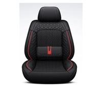 Dogkapm Coprisedili Auto Coprisedile Per Auto A 5 Posti In Pelle Ice Silk Con Supporto Lombare Fisso Universale Tutte Le Stagioni Adatto Alla Maggior(Nero)
