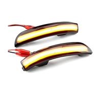 Dogkapm direzione dinamici specchietto retrovisore Dinamica Lampeggiante LED Flash Indicatori Direzione Per Ford Per Kuga Per La Fuga Per EcoSport 2013-2019 Per La Messa A Fuoco 3(Giallo)