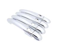 Dogkapm Maniglia Sportello Esterna Per Scenic II Per MK2 2003-2009 Maniglie Fibra Carbonio ABS Maniglie Per Porte Cromate Lucide Coperture Set Accessori Per Auto(4 Button 4 Door)