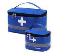 dogmoon 2 sacchetti di pronto soccorso vuoti, piccoli e grandi, organizer per emergenze di primo soccorso, portatili, vuoti, per medicine, da viaggio, per medicine, per il primo soccorso, per