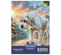 Dogo Argentino 1000 Pezzi Puzzle Regalo Creativo Per Il Relax Per Adulti A Partire Dai 14 Anni Qualità Premium Sfide Extra Divertenti Intrattenimento Creativo 70x50cm/1000pcs