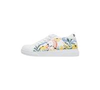 DOGO Enfants Cuir Vegan Blanc Baskets - Oh The Bliss Motif