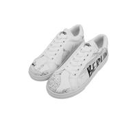 DOGO Femme Cuir Vegan Blanc Baskets - Berlin Motif