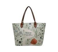 DOGO Femme Cuir Vegan Crème Sac d'épaule - This is Our Happy Place Motif