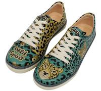 DOGO Femme Cuir Vegan Multicolore Baskets - Wild Spirit Motif