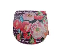 DOGO Femme Cuir Vegan Violet Sac d'épaule - Good Things are Ahead Motif