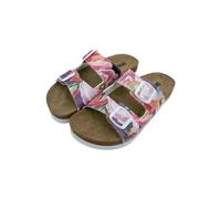 DOGO Femme Cuir Vegan Violet Sandales - Good Things are Ahead Motif