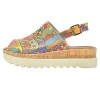 DOGO Gigi, Sandale à Talon Femme, Multicolor, 40 EU