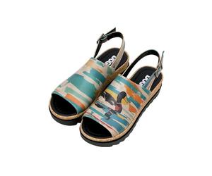 DOGO Gigi - Sandali da donna vegani, colorati, Goose Bumps, 38 EU