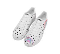 DOGO Homme Cuir Vegan Blanc Baskets - More Self Love Motif