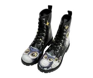 DOGO Stivali Lunghi, Moda Boot Donna, Nero, 37 EU