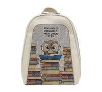 DOGO Tidy Bag-The Wise Owl Beige Zaino, Multicolore, Taglia Unica Donna