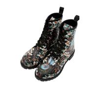 DOGO Women Vegan Leather Black Long Boots - Are You Lost Design