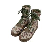 DOGO Women Vegan Leather Khaki Long Boots - Dreams For Dreamers Design