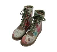 DOGO Women Vegan Leather Khaki Long Boots - State Of Bliss Design