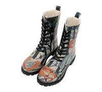DOGO Women Vegan Leather Multicolor Long Boots - Cuddling Season Design