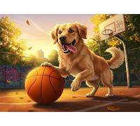 Dogs 3000 Piece Jigsaw Puzzles for Adults, Colourful, Challenging & Brainteasing Adult puzzles 3000 Pieces Basketball Court, Fun jigsaws for The Whole Family 48x32 inch