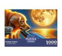 Dogs And Dolphins Puzzle 1000 Pezzi - Momento Zen Serale, Stimolo Mentale, Poster E Confezione Inclusi - 38x26cm/1000pcs