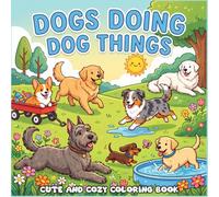 Dogs Doing Dog Things: Cute and Cozy Coloring Book