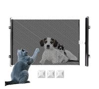 Dogs Fence Barrier, Foldable Pets Fence, Adorable Fireplace Dog Barriers, Pet Playpen Gate for Hallway Living Room Kitchen Deck Patio Bedroom Doorway Use, 22.83x49.21 inches
