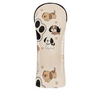 Dogs Group - Coperture da golf in pelle sintetica con targhetta numerica per boschi e conducenti fairway ibridi da golf, per uomini